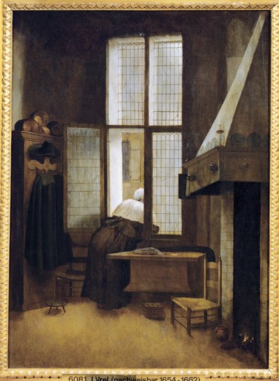 Vrouw bij het raam door Jacob Vrel