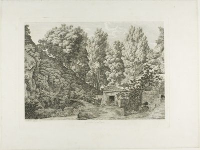 A Civita Castellana door Jacob Wilhelm Mechau
