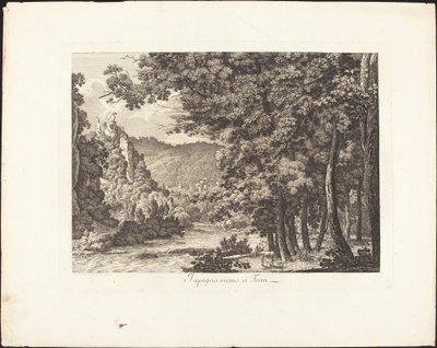 Papigno, nabij Terni door Jacob Wilhelm Mechau