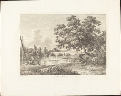 Ponte Molle door Jacob Wilhelm Mechau