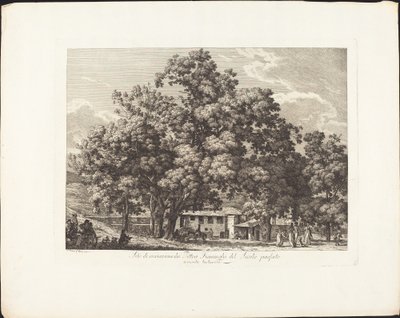 Recreatieplaats van Vlaamse Schilders van de Vorige Eeuw op Monte Testaccio door Jacob Wilhelm Mechau