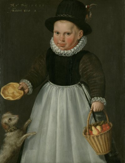 Portret van een kleine jongen door Jacob Willemsz. Delff (I)