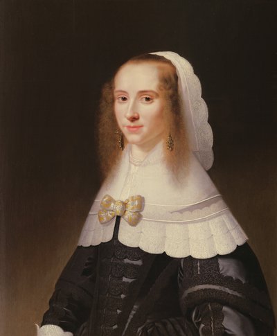Portret van een dame door Jacob Willemsz Delff