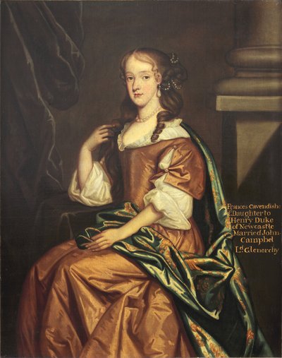 Lady Frances Cavendish, Lady Glenorchy door Jacob circle of Huysmans