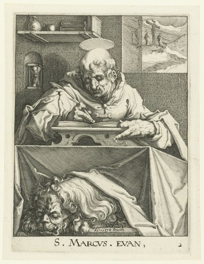 Evangelist Marcus door Jacob de Gheyn (II) (workshop of)