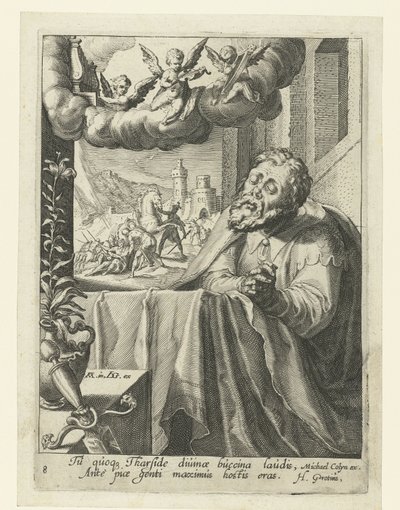 Paulus als berouwvolle zondaar door Jacob de Gheyn (II) (workshop of)