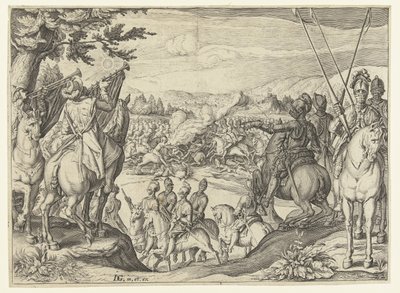 Ruitergevecht door Jacob de Gheyn (II) (workshop of)