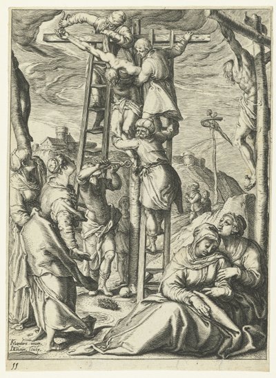 De kruisafname door Jacob de Gheyn (II)