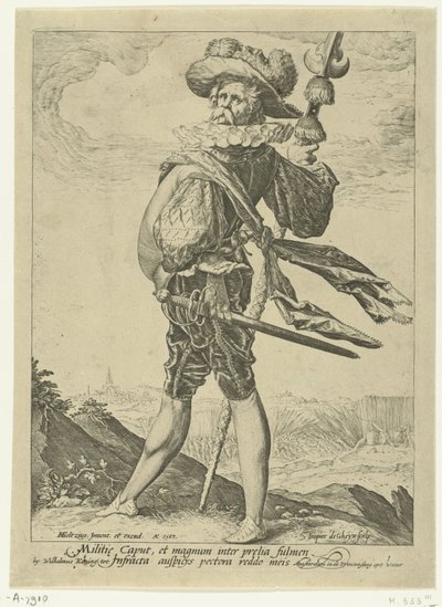 Kolonel door Jacob de Gheyn (II)
