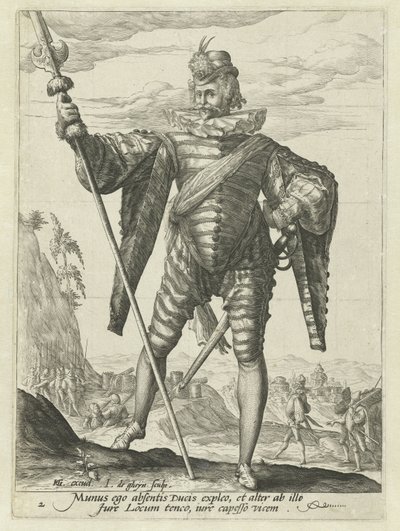 Luitenant-kolonel door Jacob de Gheyn (II)