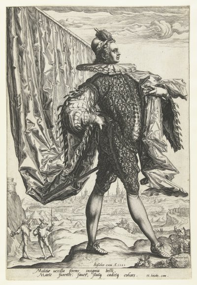Officieren in Peascod Doublets door Jacob de Gheyn (II)