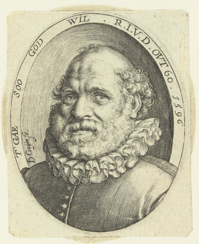 Portret Rutgaert Jansz. op 60-jarige leeftijd door Jacob de Gheyn (II)