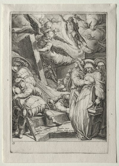 Passieset:  De Wederopstanding door Jacob de Gheyn II