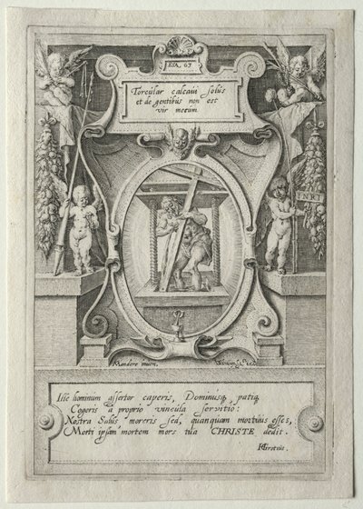 Passieset:  Titelpagina door Jacob de Gheyn II