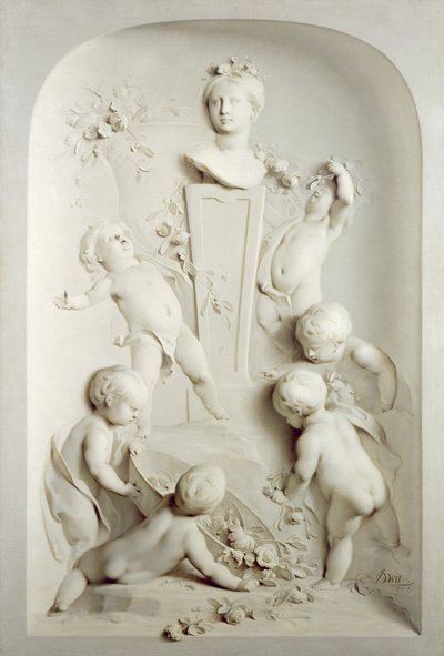 Lente, 1751 door Jacob de Wit