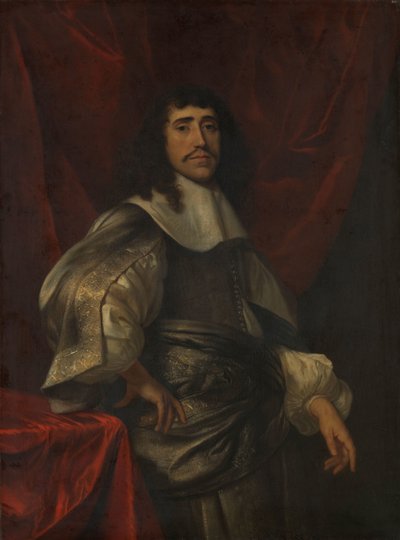 Portret van een man, vermoedelijk Christoffel van Gangelt, tweede echtgenoot van Lucretia Boudaen door Jacob van Loo (attributed to)