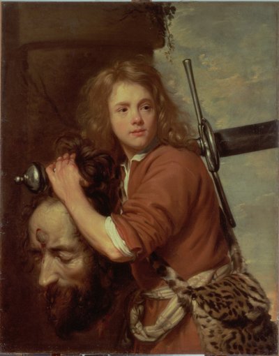 David met het hoofd van Goliath, 1643 door Jacob van Oost