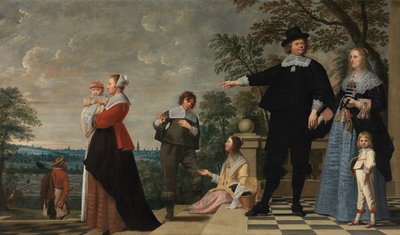 Portret van een Brugse familie door Jacob van Oost