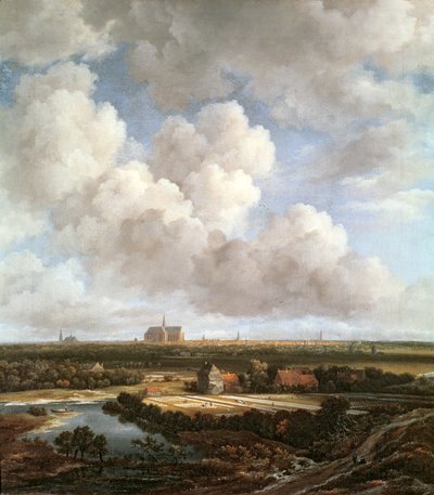 Bleekveld op het platteland nabij Haarlem, 1670 door Jacob van Ruisdael