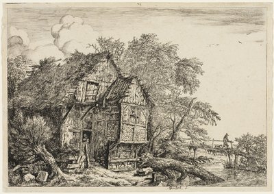 De kleine brug door Jacob van Ruisdael