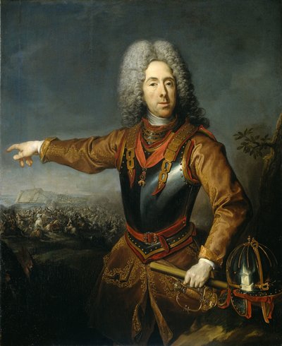 Portret van Eugenius, Prins van Savoye door Jacob van Schuppen