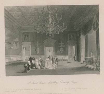Verjaardagsvieringen in een salon in St James