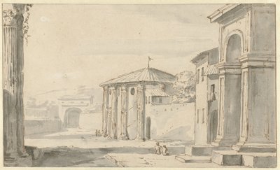 Gezicht te Rome door Jacob van der Ulft