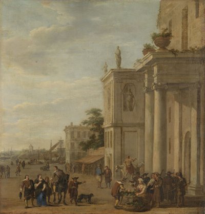 Italiaanse markt door Jacob van der Ulft