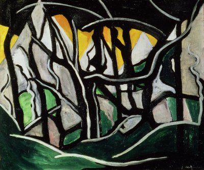 Landschap, 1915 door Jacoba Berendina van Heemskerck van Beest
