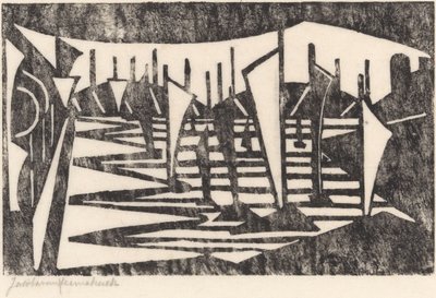 Compositie door Jacoba van Heemskerck (signed by artist)