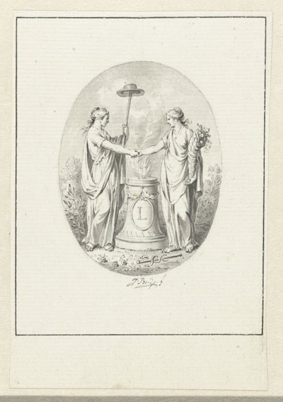 Allegorische voorstelling van de Vrijheid door Jacobus Buys