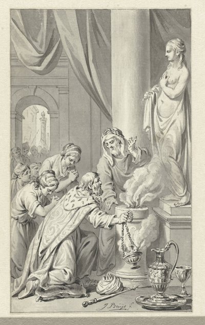 De afgoderij van Salomo door Jacobus Buys