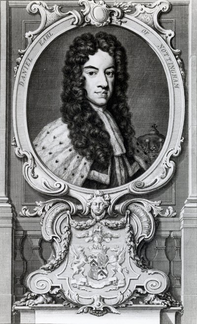 Daniel Finch, 2e graaf van Nottingham en 7e graaf van Winchilsea (1647-1730) door Jacobus Houbraken