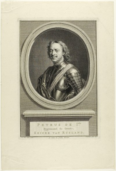 Peter I van Rusland door Jacobus Houbraken
