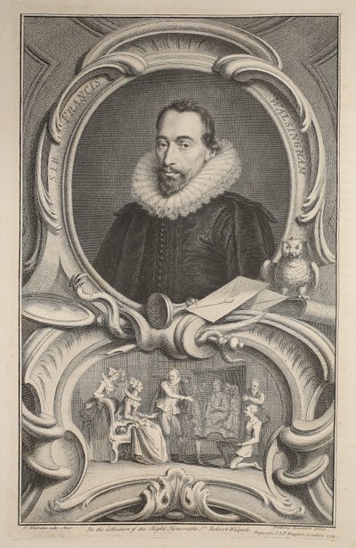 Portret van Sir Francis Walsingham, illustratie uit 