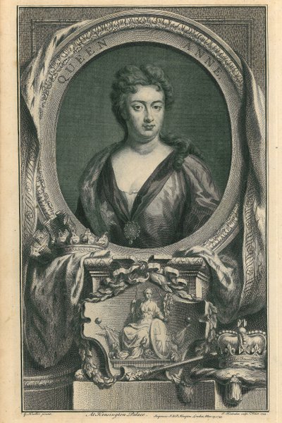 Koningin Anne door Jacobus Houbraken
