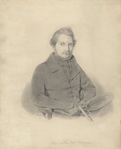 Portret van Adrien Baron de Constant Rebecque door Jacobus Ludovicus Cornet