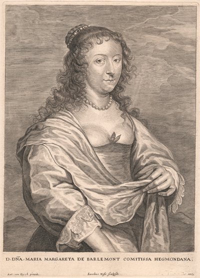 Maria Margareta de Barlemont Comitissa Hegmondana door Jacobus Neeffs