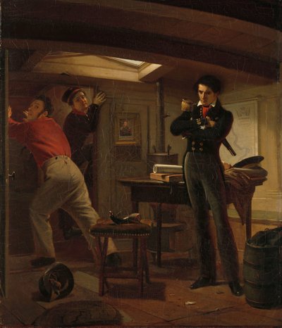Jan van Speijk overweegt om het kruit aan te steken door Jacobus Schoemaker Doyer