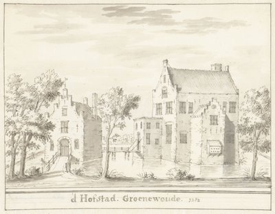 Het kasteel Groenewoude bij Woudenberg, in 1382 door Jacobus Stellingwerff