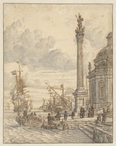Italiaanse haven door Jacobus Storck