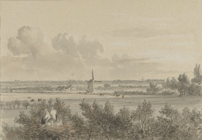 Landschap bij Maarssen door Jacobus Theodorus Abels