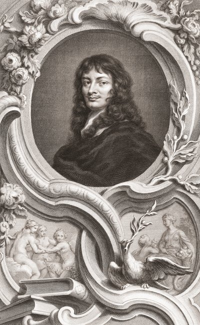 Sir William Temple door Jacobus and Vertue George Houbraken