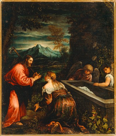 Noli me tangere (schilderij) door Jacopo (1510-92) Bassano