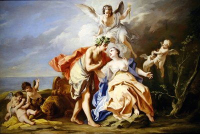 Bacchus en Ariadne door Jacopo Amigoni