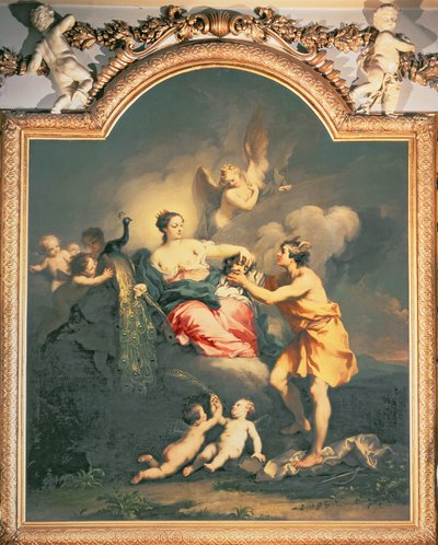 Juno ontvangt het hoofd van Argus door Jacopo Amigoni