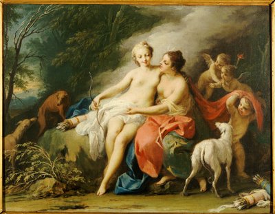 Jupiter en Callisto door Jacopo Amigoni