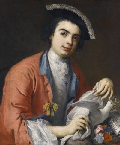 Portret van Carlo Broschi, bekend als Farinelli door Jacopo Amigoni
