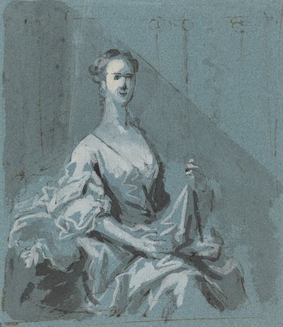 Portret van een dame door Jacopo Amigoni