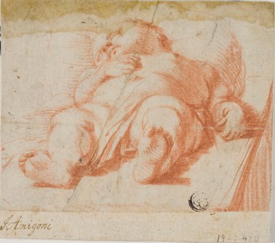 Slapende baby door Jacopo Amigoni